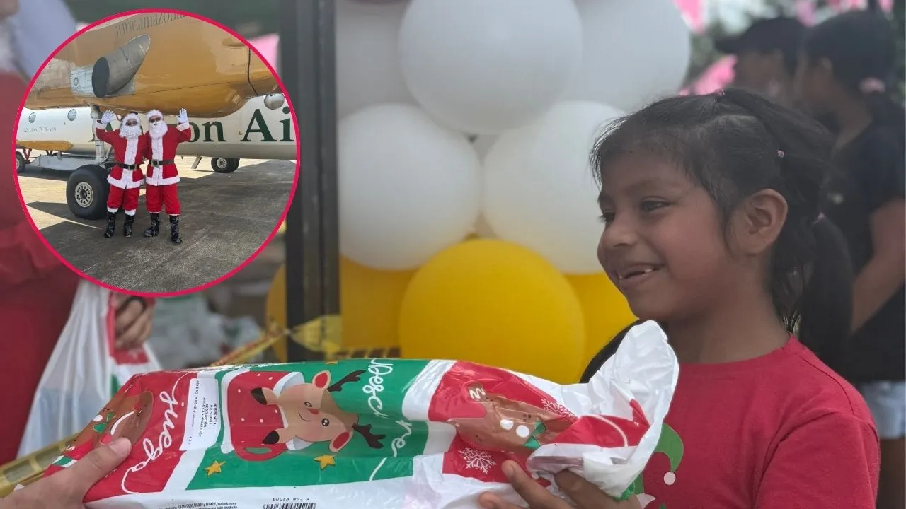 Navidad que llega volando: más de 2.000 regalos aterrizaron en Mitú para los niños de la Amazonía