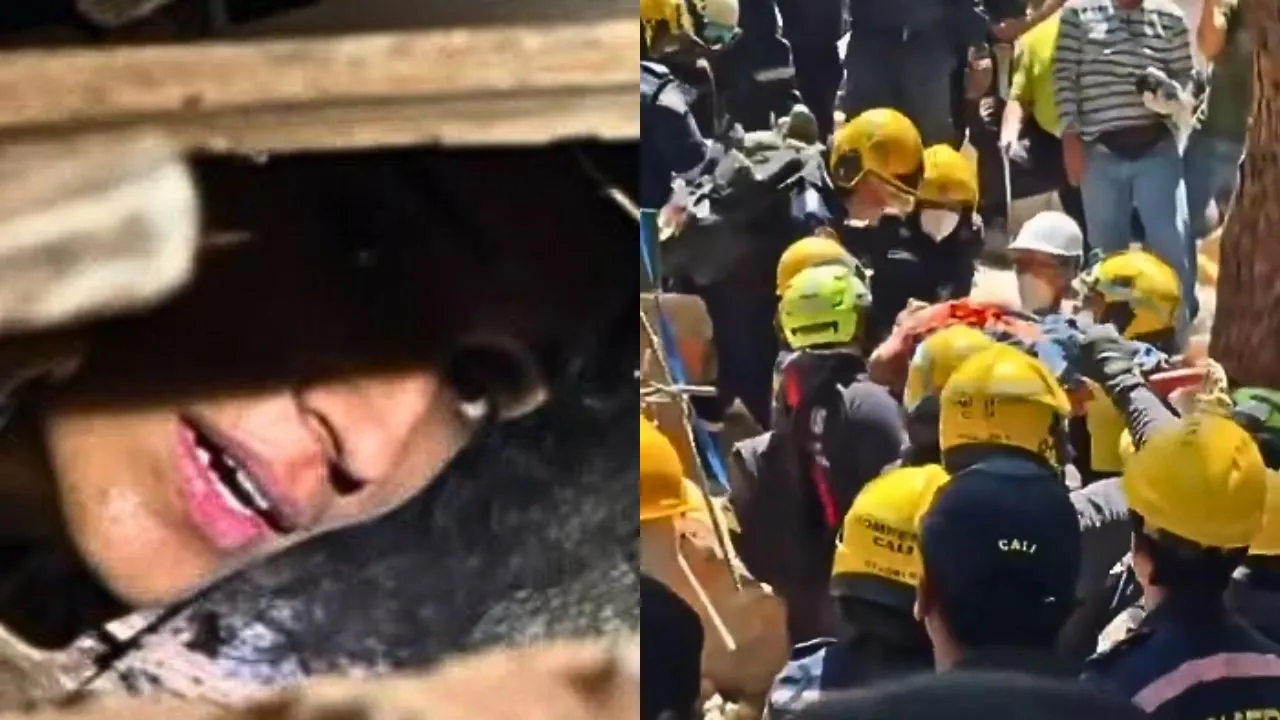 Rescate de Diana en Cali Video | El emotivo rescate de Diana tras más de 24 horas bajo los escombros en Cali