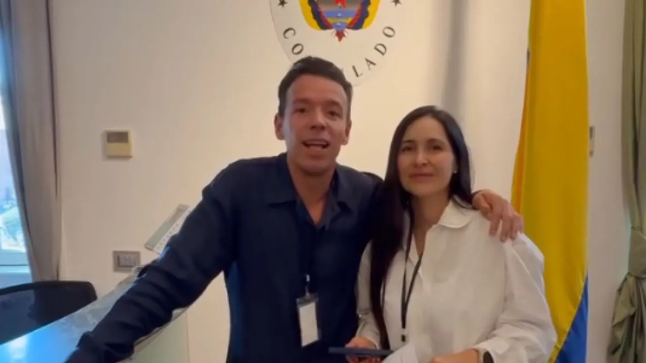 Rigoberto Urán y Michelle Durango fueron jurados de votación en Milán, Italia. El patriótico mensaje de Rigo Urán, y su esposa, Michelle Durango, antes de las elecciones
