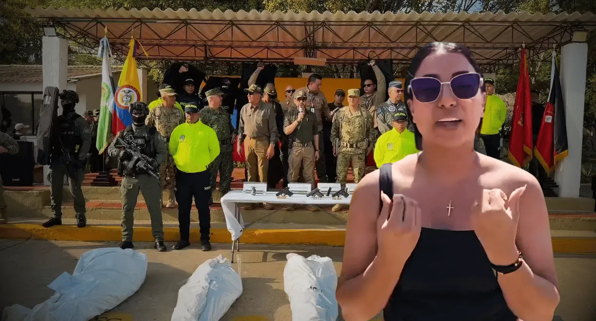 Rosa María Pérez Toncel, hermana de Bendito Menor, en el batallón de Riohacha. Hermana de alias 'Bendito Menor' le pidió a De La Espriella que no lleven el cuerpo a Barranquilla
