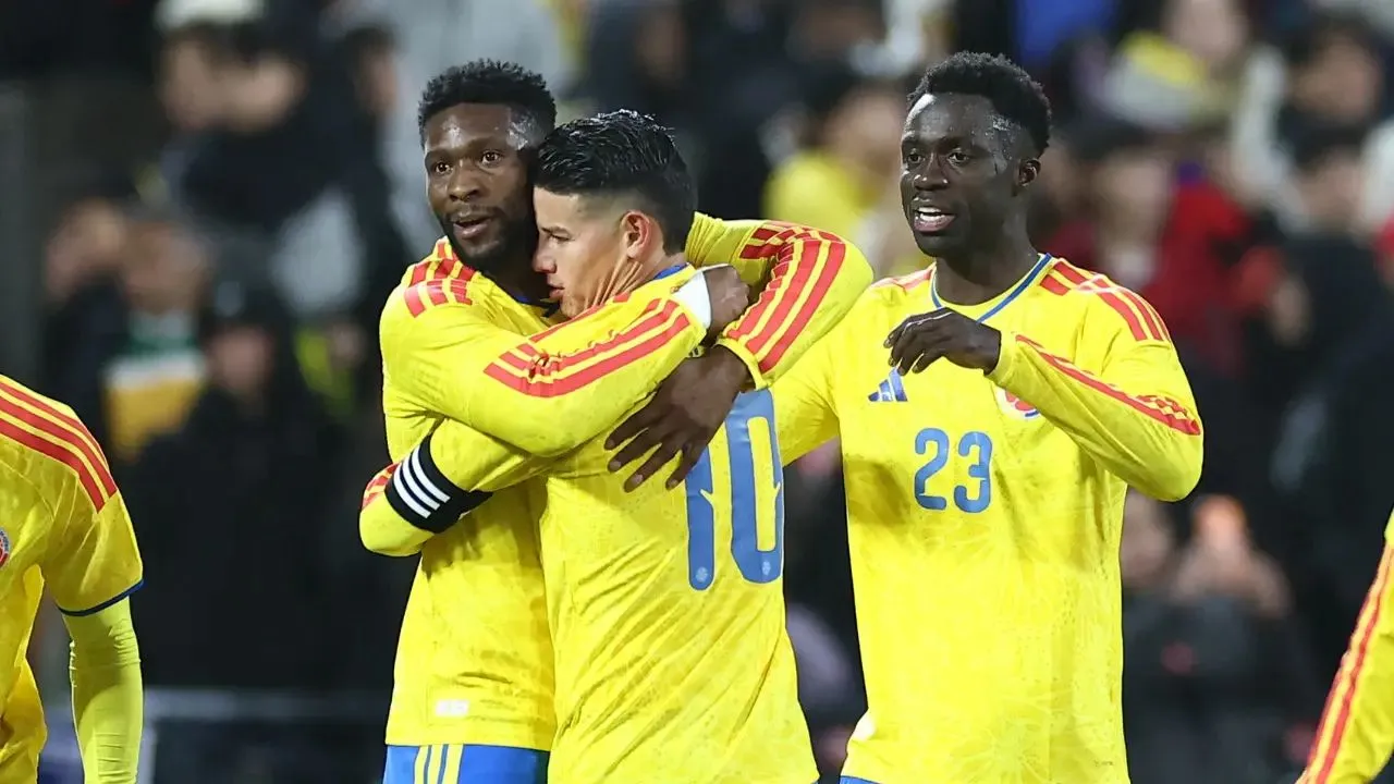 Selección Colombia Colombia, en el sexto puesto de abajo hacia arriba, con peor promedio para el Mundial 2026