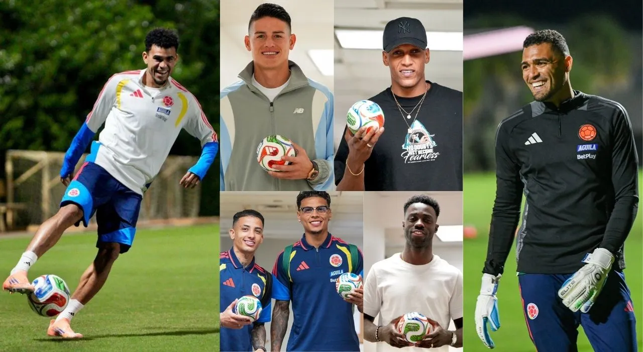 James y Luis Díaz comandan el inicio de trabajos de la Selección Colombia en Miami rumbo al Mundial