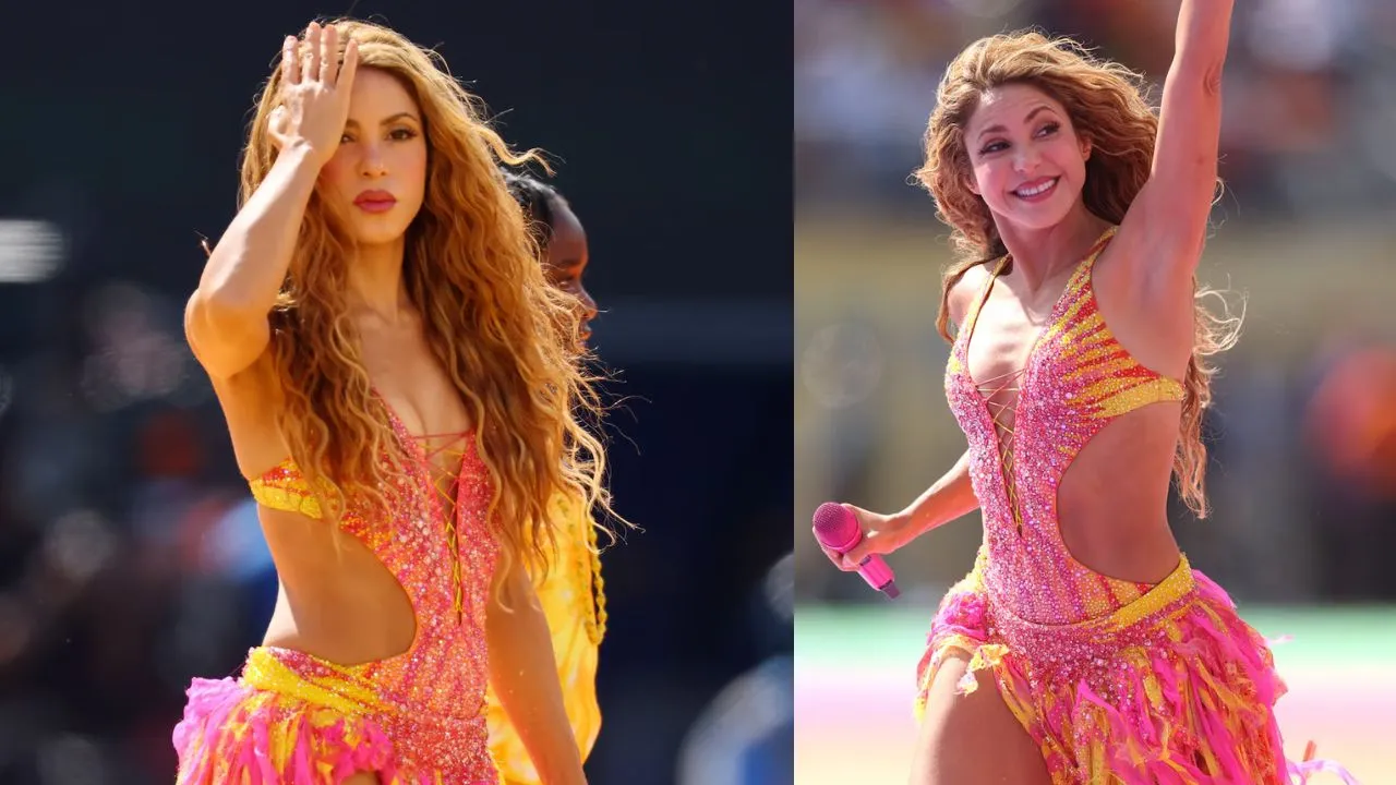 Shakira lució un diseño exclusivo de Roberto Cavalli durante el show de medio tiempo. ¿Cuánto costó el look de Shakira? Roberto Cavalli creó su vestuario para la final del Mundial