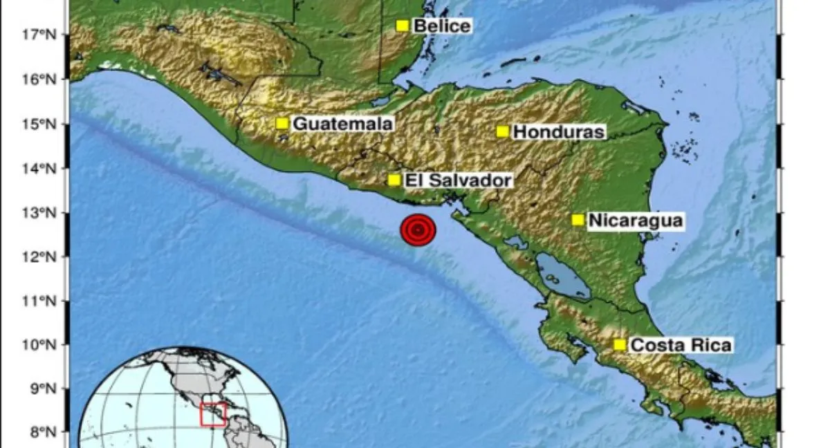 Sismo de magnitud 5,5 sacude la costa de El Salvador y se siente en dos países. Sismo de magnitud 5,5 sacude El Salvador y pone en alerta a más países centroamericanos