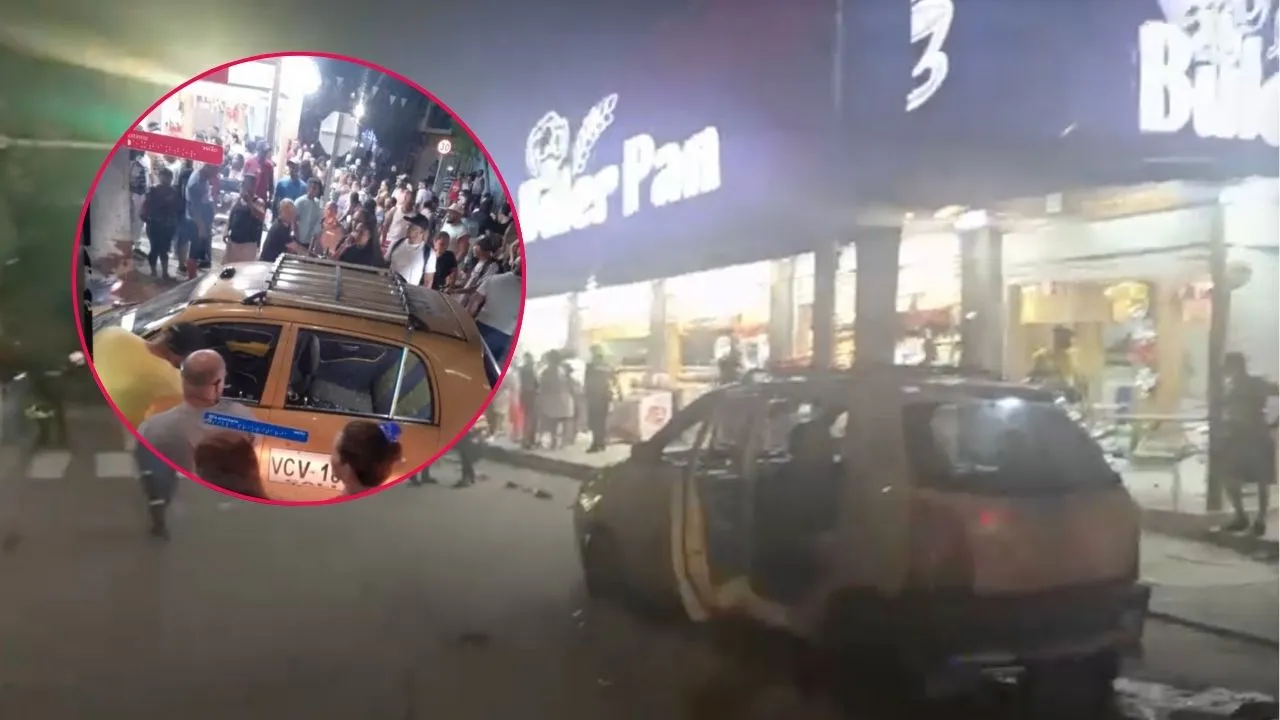 Taxi y panadería afectados por taque con granada en Cali Reportan ataque con granada de fragmentación en Cali, en plena feria de la capital del Valle