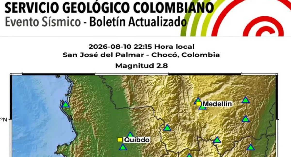 Temblor Chocó Un nuevo temblor se generó en la noche de este lunes en Chocó: ¿qué tan fuerte fue?