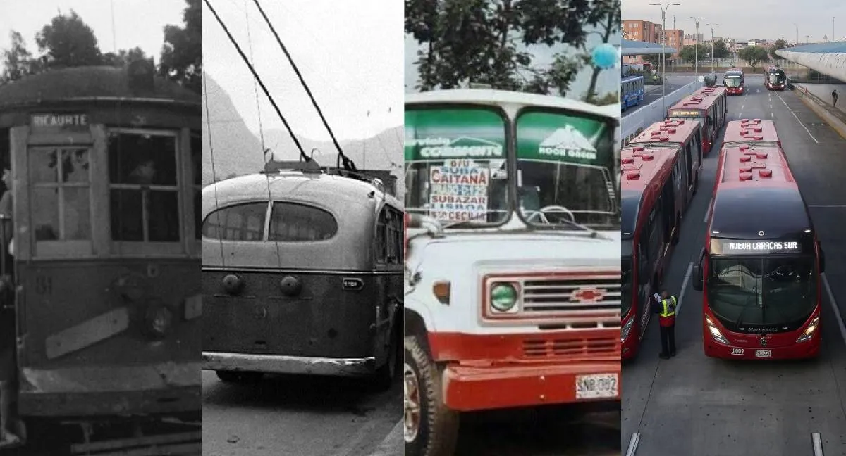Transporte público de Bogotá Bogotá 488 años | Del primer tranvía al metro: así cambió el transporte público de Bogotá
