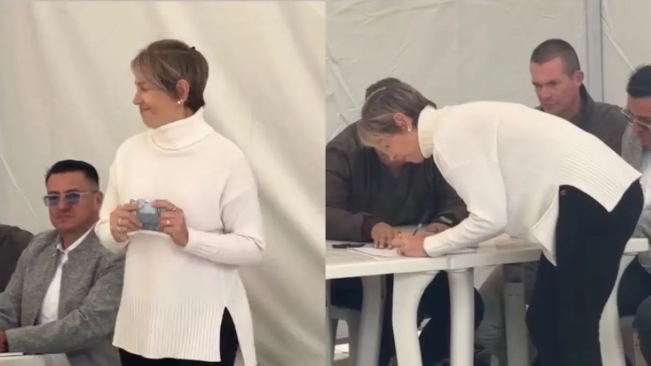Verónica Alcocer votó sin la compañía de Gustavo Petro. La sorpresiva aparición de Verónica Alcocer sin Petro en las urnas llamó la atención: ¿por qué?