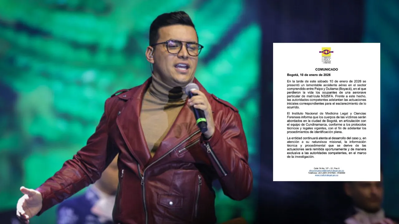 Yeison Jiménez, cantante fallecido en accidente aéreo. ¿A dónde será trasladado el cuerpo de Yeison Jiménez y las demás víctimas del accidente aéreo?